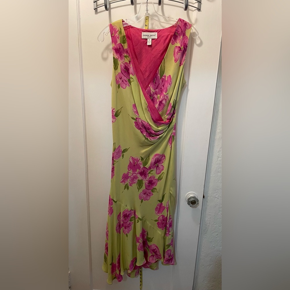 Donna Rocco asymmetrical drop waist dress